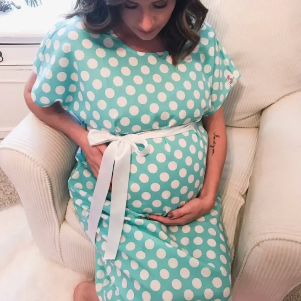 Blue Dots Posh Pusher